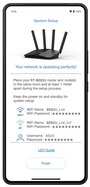 ASUS RT-BE82U BE6500 Extendable Router h24