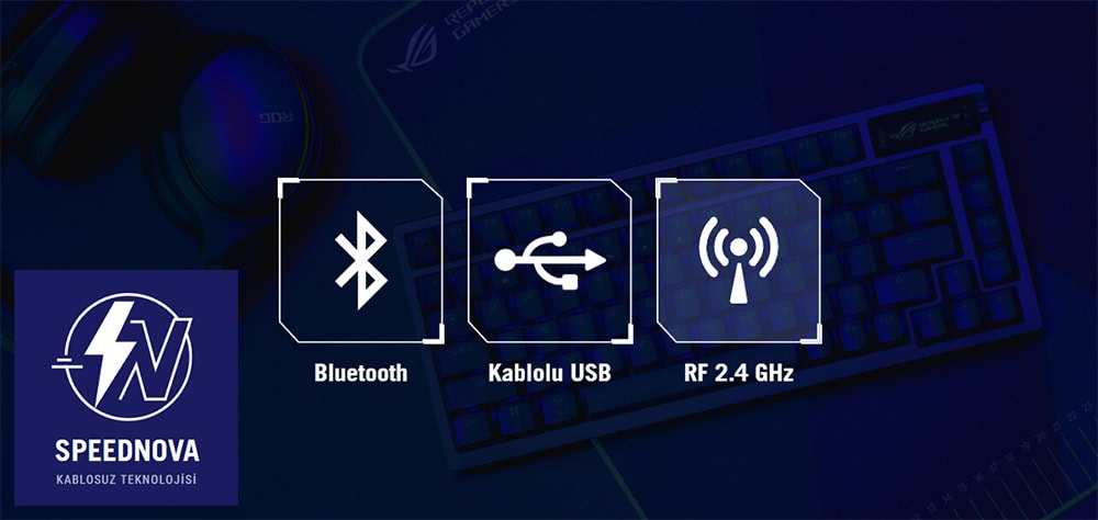 ASUS ROG Azoth İngilizce Beyaz Mekanik Gaming Klavye H3