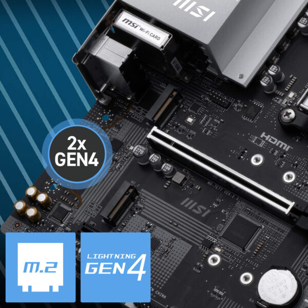 MSI PRO B840M-P WIFI6E 8000MHz Anakart H7