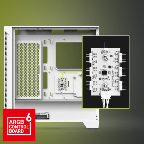 MSI MAG FORGE 320R AIRFLOW WHITE Gaming Kasa h8
