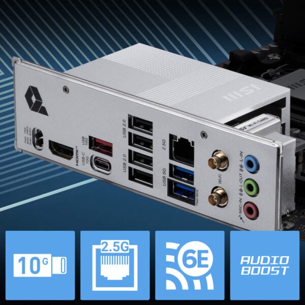 MSI PRO B840M-P WIFI6E 8000MHz Anakart H9