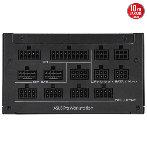 Asus Pro Ws 1600w Platinum 80+ Platinum Pcie 5.1 Full Modüler Atx 3.1 Güç Kaynağı 9