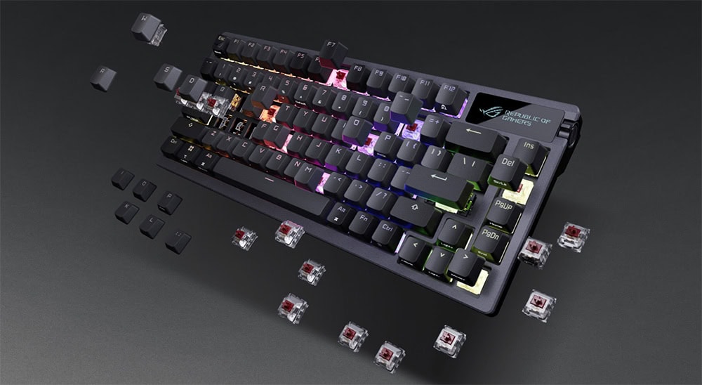 ASUS ROG Azoth İngilizce Beyaz Mekanik Gaming Klavye H1