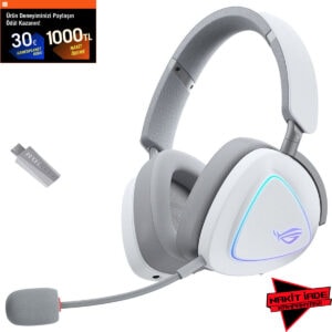 ASUS ROG Delta II Beyaz Kablosuz Gaming Kulaklık, üstün ses deneyimi ve konfor sağlayan tasarımıyla oyun tutkunlarının tercihidir. Kablosuz bağlantı ve gelişmiş ses teknolojisi ile mükemmel oyun perfo.