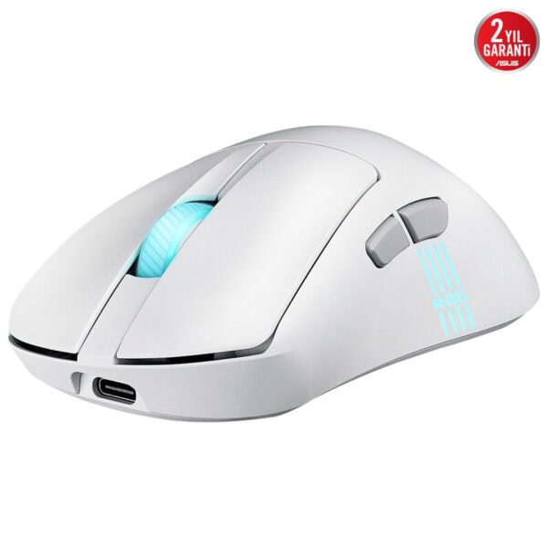 Asus Rog Keris Ii Origin Beyaz 8k Hz Aimpoint Pro Sensör Rgb Kablosuz Gaming Mouse 8