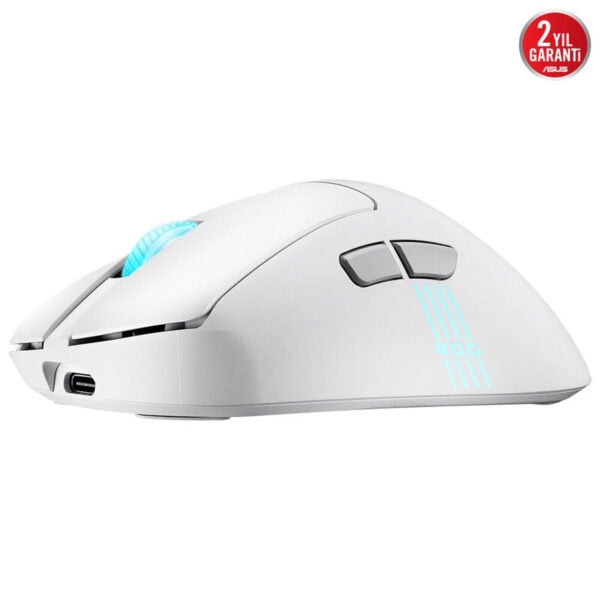 Asus Rog Keris Ii Origin Beyaz 8k Hz Aimpoint Pro Sensör Rgb Kablosuz Gaming Mouse 9