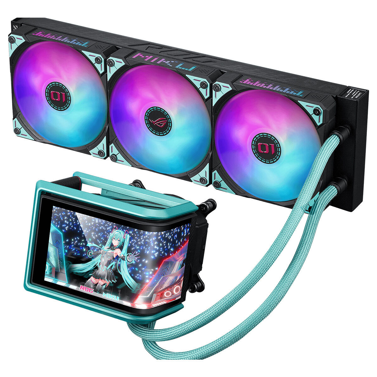 Asus Rog Ryuo Iv 360 Argb Hatsune Miku Edition İşlemci Sıvı Soğutucu 1