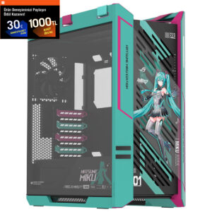 Asus Rog Strix Helios Ii Hatsune Miku Edition 4x140mm Fan Mesh Çift Temperli Cam Usb 3.2 Mid Tower E Atx Gaming Kasa 1