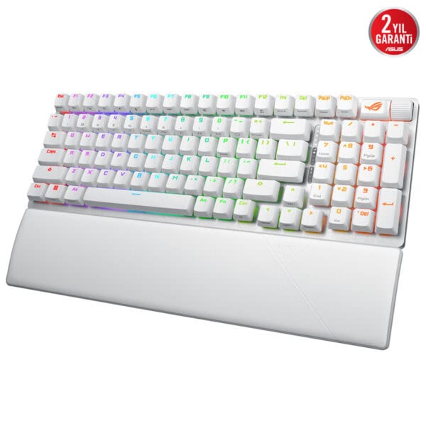 Asus Rog Strix Scope Ii 96 Beyaz Nx Snow Switch Rgb Kablosuz Hotswap Turkce Mekanik Gaming Klavye 3