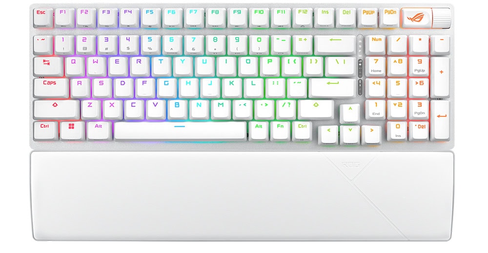 ASUS ROG Strix Scope II 96 Beyaz NX Snow Switch Mekanik Gaming Klavye h1