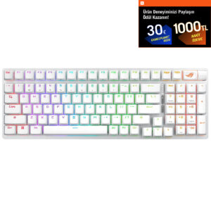 Asus Rog Strix Scope Ii 96 Wireless Beyaz Rog Rx Red Switch Rgb Kablosuz İngilizce Mekanik Gaming Klavye 1