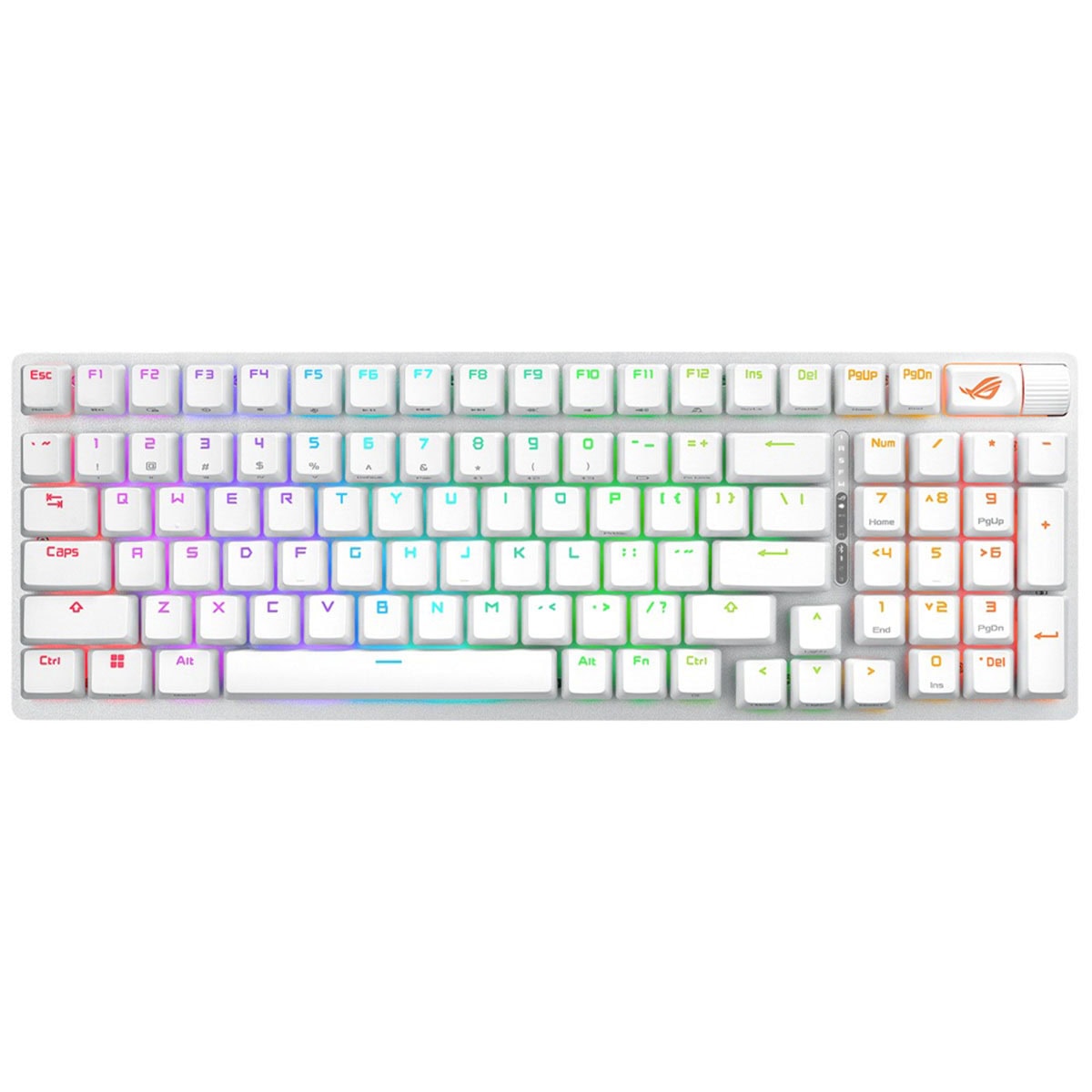 Asus Rog Strix Scope Ii 96 Wireless Beyaz Rog Rx Red Switch Rgb Kablosuz İngilizce Mekanik Gaming Klavye 1