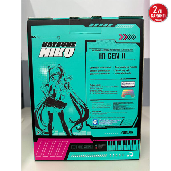 Asus Tuf Gaming H1 Gen Ii Hatsune Miku Edition Ps5 Uyumlu 7.1 Surround Gaming Kulaklık 9