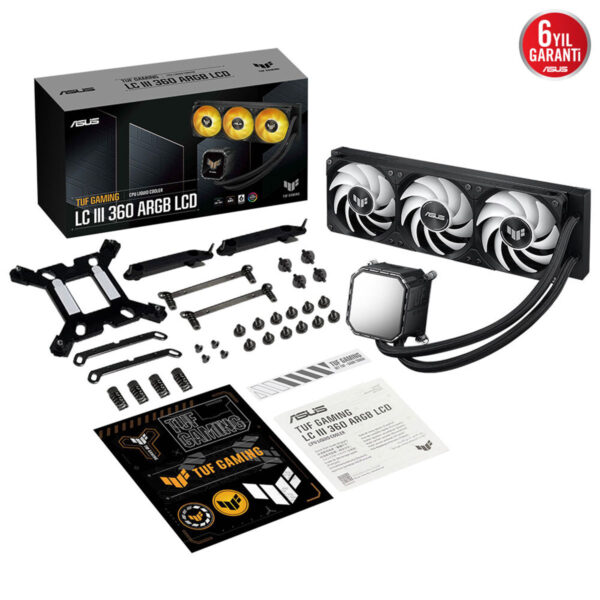 Asus Tuf Gaming Lc Iii 360 Argb Lcd 360mm Intel Amd Uyumlu İşlemci Sıvı Soğutucu 23