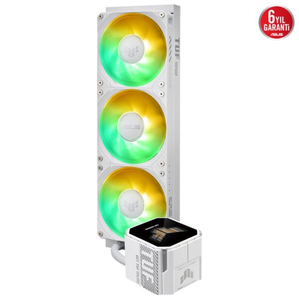 Asus Tuf Gaming Lc Iii 360 Argb Lcd White Edition 360mm Intel Amd Uyumlu İşlemci Sıvı Soğutucu 5