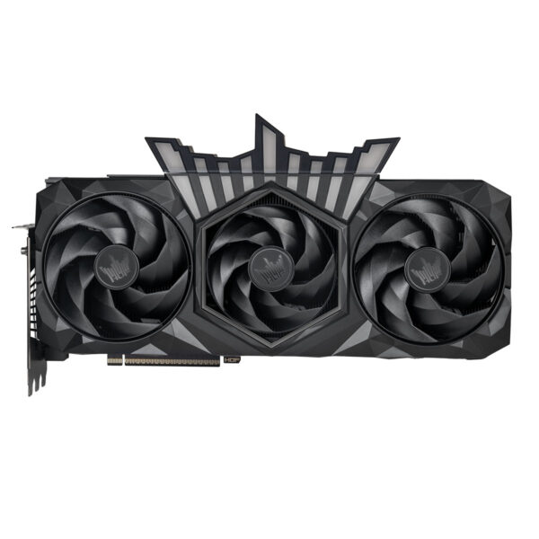 Yüksek performanslı siyah oyun grafik kartı, gelişmiş soğutma teknolojisi ve 3 fanlı tasarımıyla oyun deneyimini üst seviyeye çıkarır.