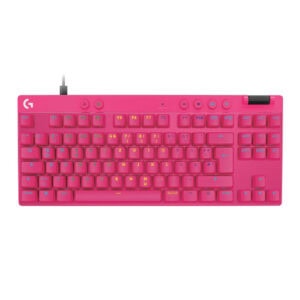 Logitech G Pro X Tkl Rapid Manyetik Switch Rgb İngilizce Pembe Gaming Klavye 1