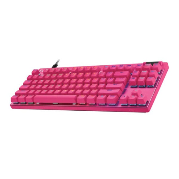 Logitech G Pro X Tkl Rapid Manyetik Switch Rgb İngilizce Pembe Gaming Klavye 3