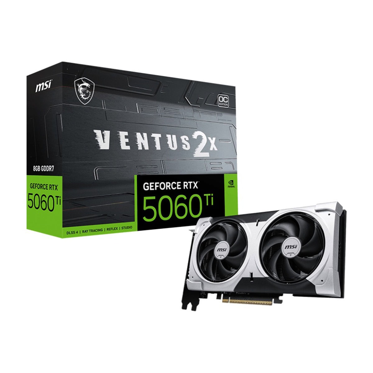 MSI GEFORCE RTX 5060 Ti 8G VENTUS 2X Ekran Kartı - Gaming.Gen.TR