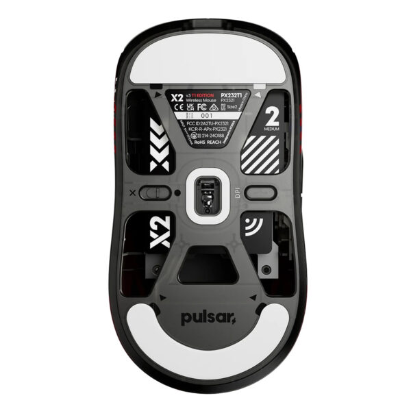 Pulsar X2 V3 T1 Edition Size 2 Medium Xs 1 Sensor Kablosuz Simetrik Gaming Mouse Px232t1 4