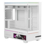 Thermalright TL-M10 Vision White ARGB Temperli Cam Mid Tower mATX Gaming Kasa - 2 Yıl Birebir Değişim Garantili