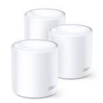 Tp-Link Deco X60 AX5400 Dual-Band WiFi 6 Kablosuz Mesh Sistemi (Beyaz Üçlü Paket)