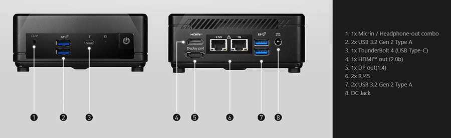 MSI CUBI 5 12M-001BEU Mini Bilgisayar H19