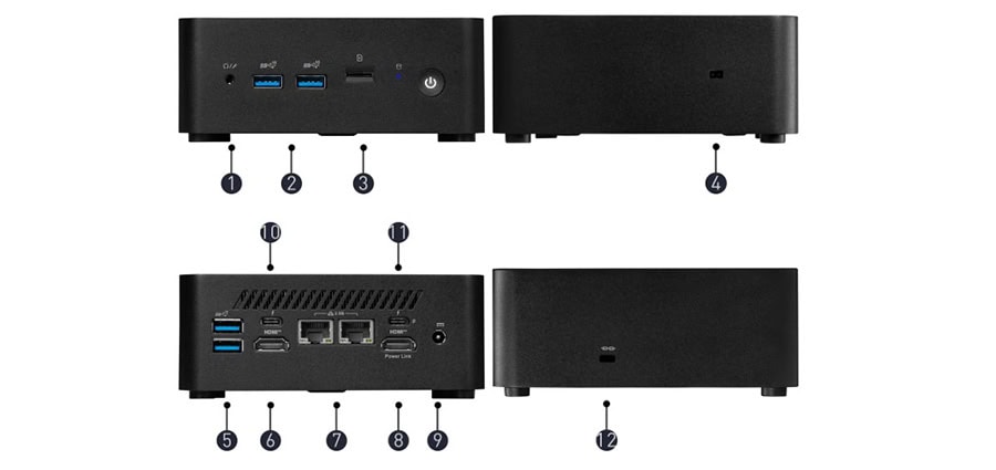 MSI CUBI NUC 1M-003EU Mini Bilgisayar H30