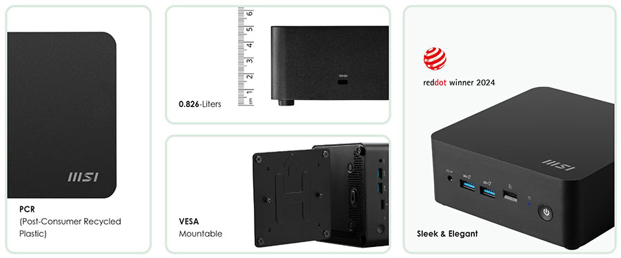 MSI CUBI NUC 1M-003EU Mini Bilgisayar H3