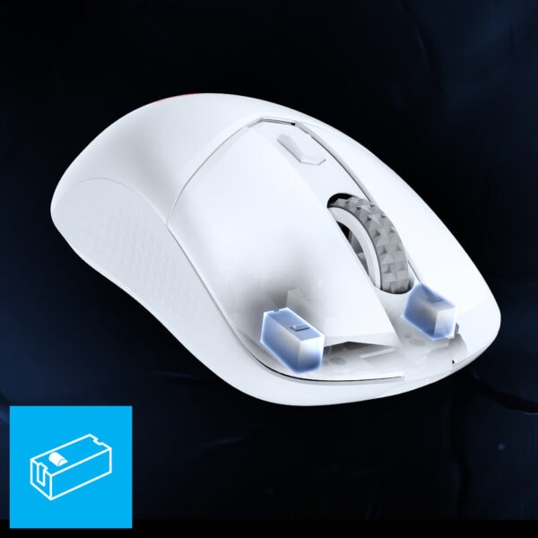 MSI VERSA 300 WIRELESS WHITE Gaming Mouse H5