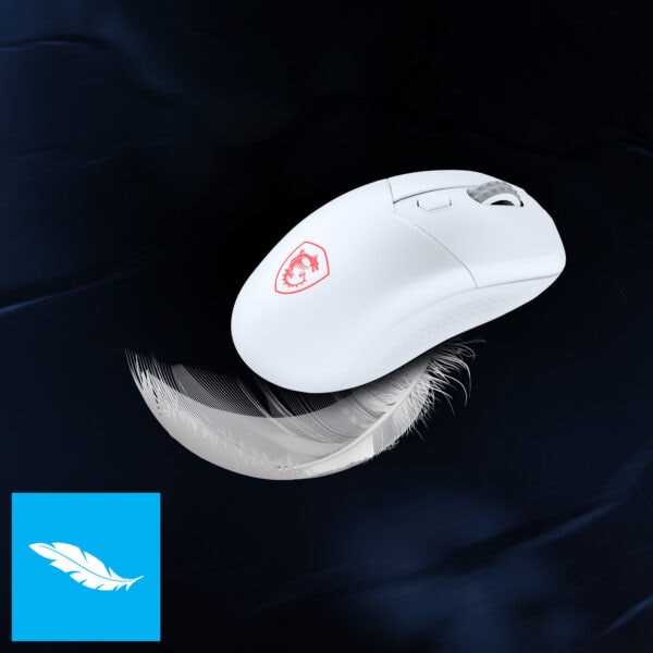 MSI VERSA 300 WIRELESS WHITE Gaming Mouse H7