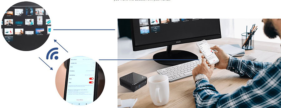 MSI CUBI N ADL-072XEU Mini Bilgisayar H8