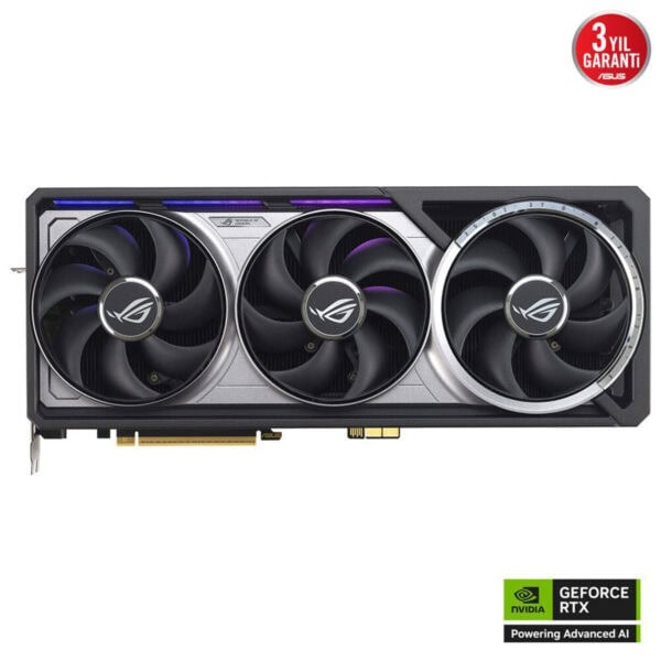 Güzel tasarıma sahip NVIDIA GeForce RTX ekran kartı, yüksek performans ve oyun deneyimi için ideal. ROG Strix serisi, gelişmiş soğutma ve ışık efektleri ile öne çıkar.