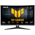 ASUS TUF Gaming VG32VQM5B 31.5 inç 250Hz 0.5ms Full HD Adaptive Sync Fast VA Kavisli Gaming Monitör