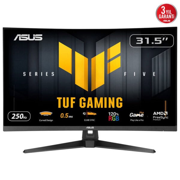 Asus Tuf Gaming Vg32vqm5b 31.5 Inç 250hz 0.5ms Full Hd Adaptive Sync Fast Va Kavisli Gaming Monitör 2