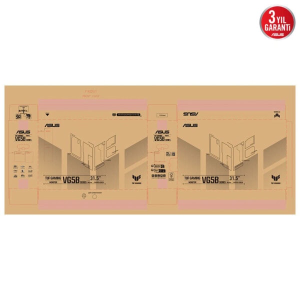 Asus Tuf Gaming Vg32vqm5b 31.5 Inç 250hz 0.5ms Full Hd Adaptive Sync Fast Va Kavisli Gaming Monitör 8