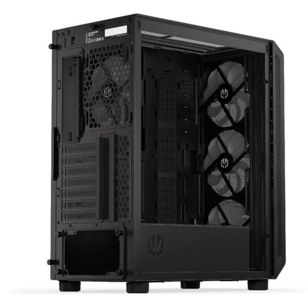 HDD kasası ve soğutucu fanlar ile oyun ve bilgisayar bileşenleri için tasarlanmış şık, dayanıklı kasa. Hava akışını optimize eden yapısıyla yüksek performans sağlar.