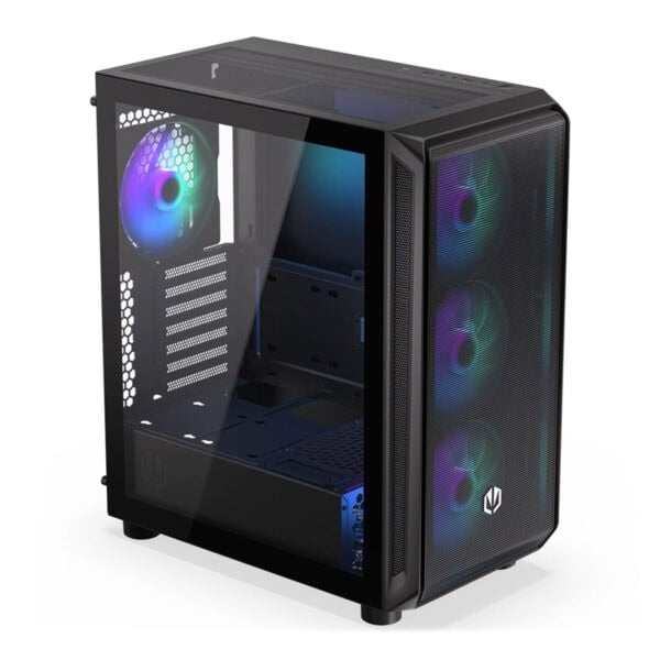 Yarı saydam kasa gaming bilgisayar, RGB aydınlatmalı soğutma fanları ve yüksek performanslı bileşenlerle donatılmış, oyuncuları ve bilgisayar tutkunlarını etkileyici ve şık tasarımıyla cezbediyor.