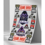 Game Over Sticker Seti