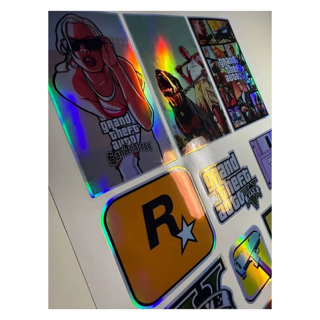 Gt Script Sticker GTA V Hologram Sticker Seti - Gaming.Gen.TR