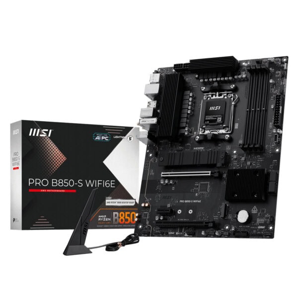 Msi Pro B850 S Wifi6e 8200mhz (oc) Ddr5 Soket Am5 M.2 Hdmi Dp Atx Anakart 1