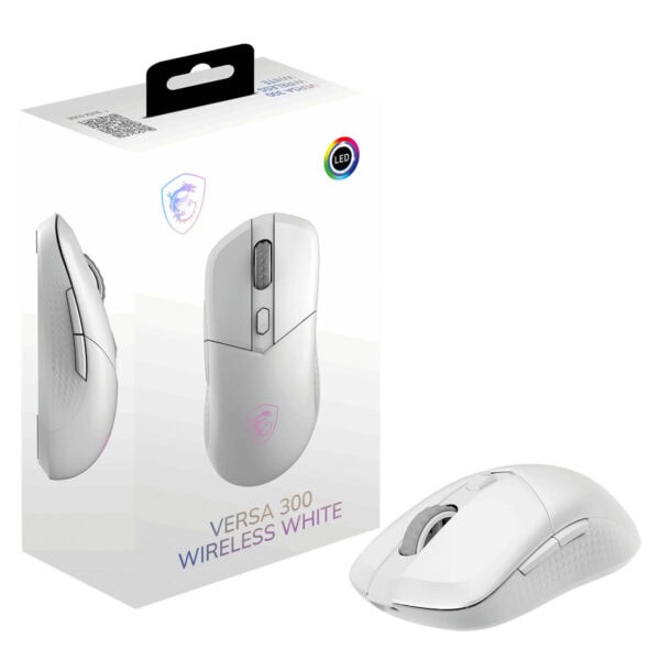 Msi Versa 300 Wireless White Rgb Kablosuz Gaming Mouse 23