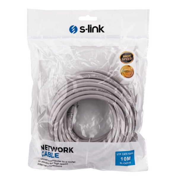 S Link 10 Metre Cat6 Gri Ethernet Kablosu (sl Cat610) 3