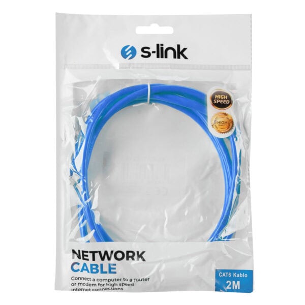 S Link 2 Metre Cat6 Mavi Ethernet Kablosu (sl Cat602bl) 3