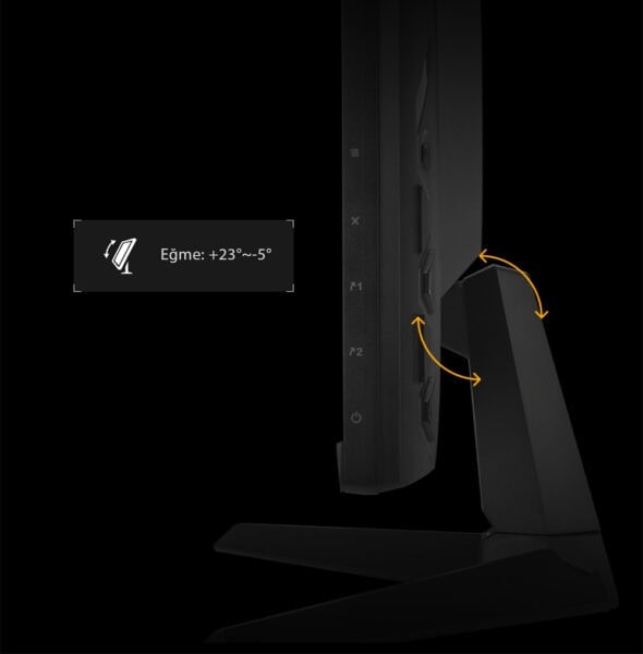 Yüksek kaliteli Asus TUF Gaming 24.5 inç monitör, hızlı 200Hz yenileme hızı, IPS ekran ve düşük 0.3ms tepkime süresi ile yüksek performanslı oyun monitörü.