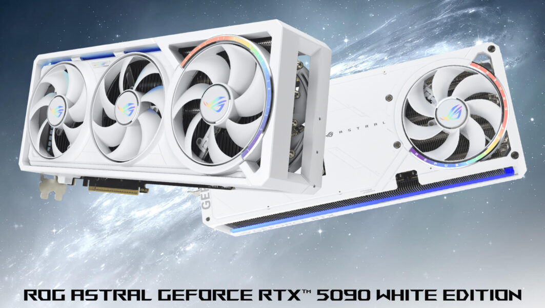Yüksek performanslı ROG ASTRAL GEFORCE RTX 5090 Beyaz Sürüm, oyun ve grafik tasarımı için ideal güçlü ekran kartı.