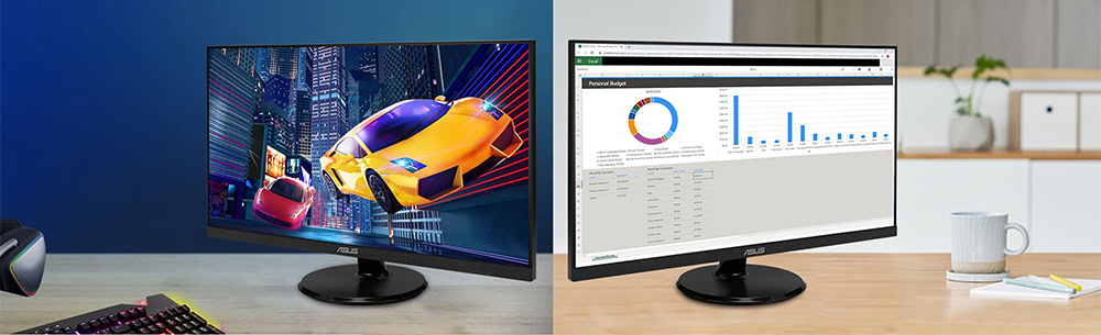 Yüksek kaliteli ASUS 27 inç monitör, IPS ekran, 100Hz yenileme hızı, 1ms MPRT, DisplayPort, geniş görüş açıları ve net görüntü performansı sunar.