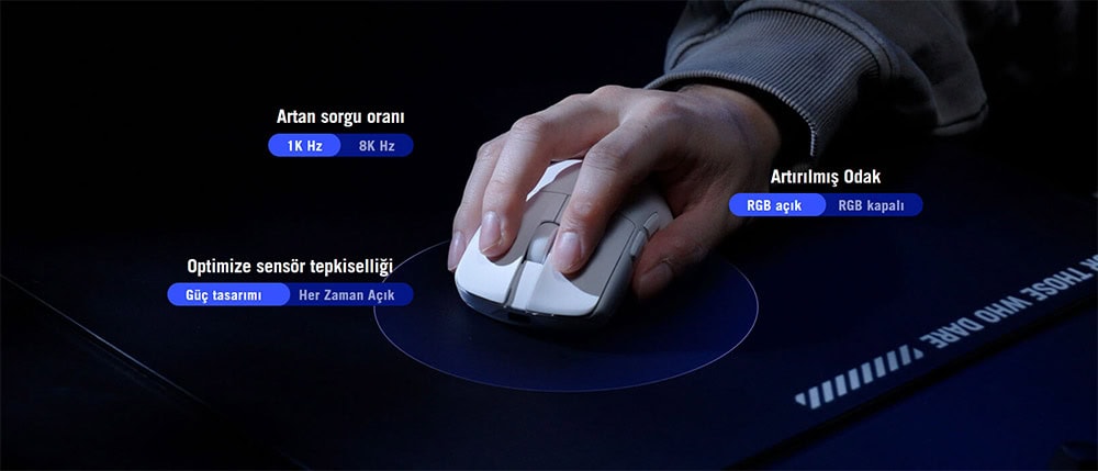 En iyi gaming mouse, RGB aydınlatmalı ve ergonomik tasarım, yüksek hassasiyetli sensör, profesyonel oyuncular için performans odaklı gaming mouse.