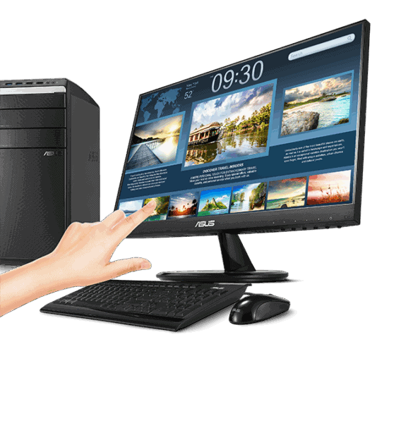 Yüksek çözünürlüklü çoklu monitör seti, oyun ve ofis için kullanılabilir, Windows 10 işletim sistemi yüklü, oyun ve multimedia deneyimi için ideal, uygun fiyatlı bilgisayar monitörü paketi.