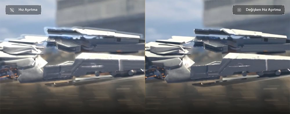 Hızlı yarış araçları, yüksek hızda yarışan modifiye edilmiş spor araba, yarış pistinde hız denemesi, otomobil tutkunları için geniş kadran, düşük açı çekim, spor araba performansı.